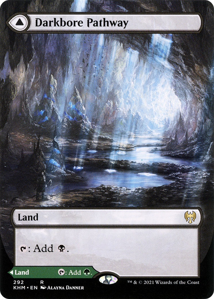 Darkbore Pathway (Borderless) (KHM-292) (Showcase) (Borderless) [Kaldheim]