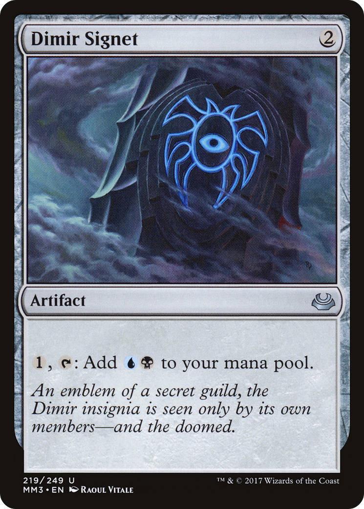 Dimir Signet (MM3-219) [Modern Masters 2017] Foil