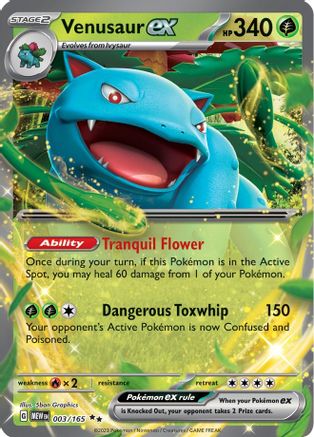Venusaur ex - 003/165 3 - [SV Scarlet & Violet 151] Holofoil