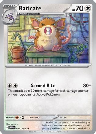 Raticate 20 - [SV Scarlet & Violet 151]
