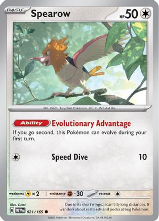 Spearow 21 - [SV Scarlet & Violet 151] Reverse Holofoil