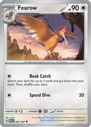 Fearow 22 - [SV Scarlet & Violet 151] Reverse Holofoil