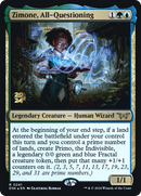 Zimone, All-Questioning (PRE-241S) [Duskmourn: House of Horror Promos] Foil