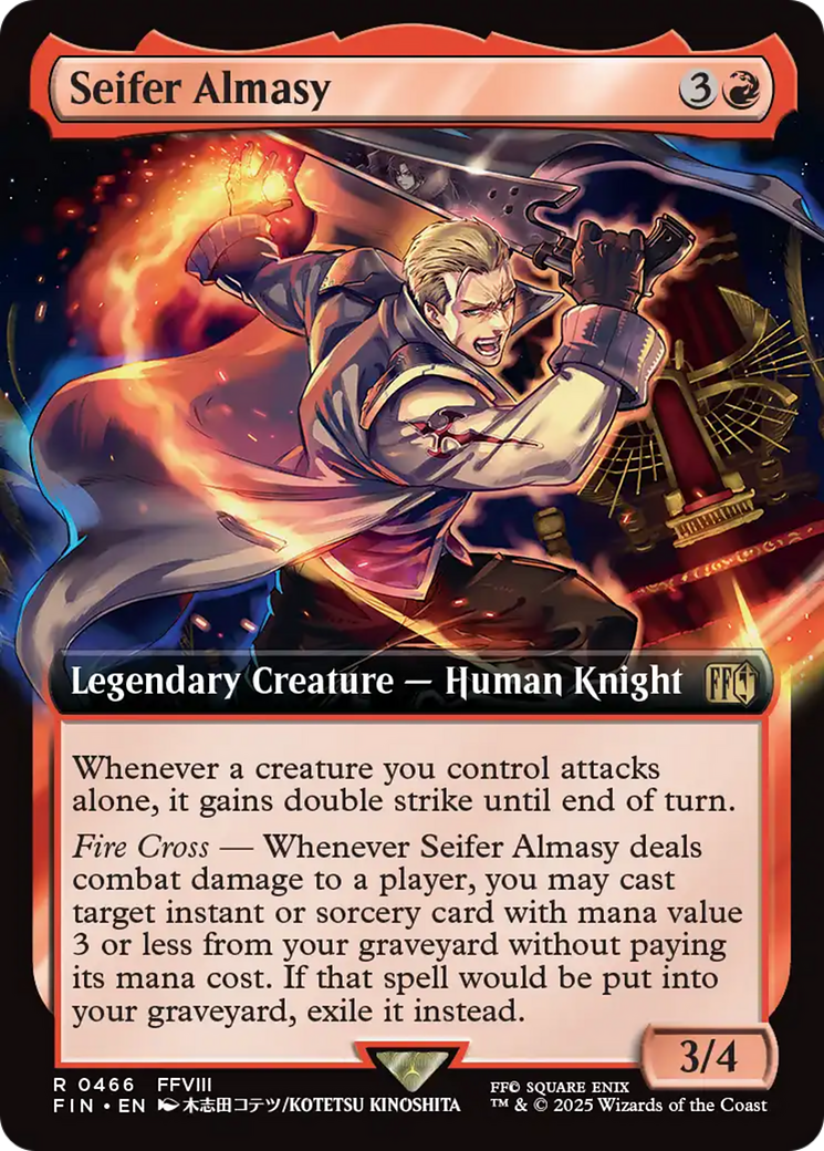 Seifer Almasy (Extended Art) (FIN-466) [FINAL FANTASY]: (Extended Art) Foil