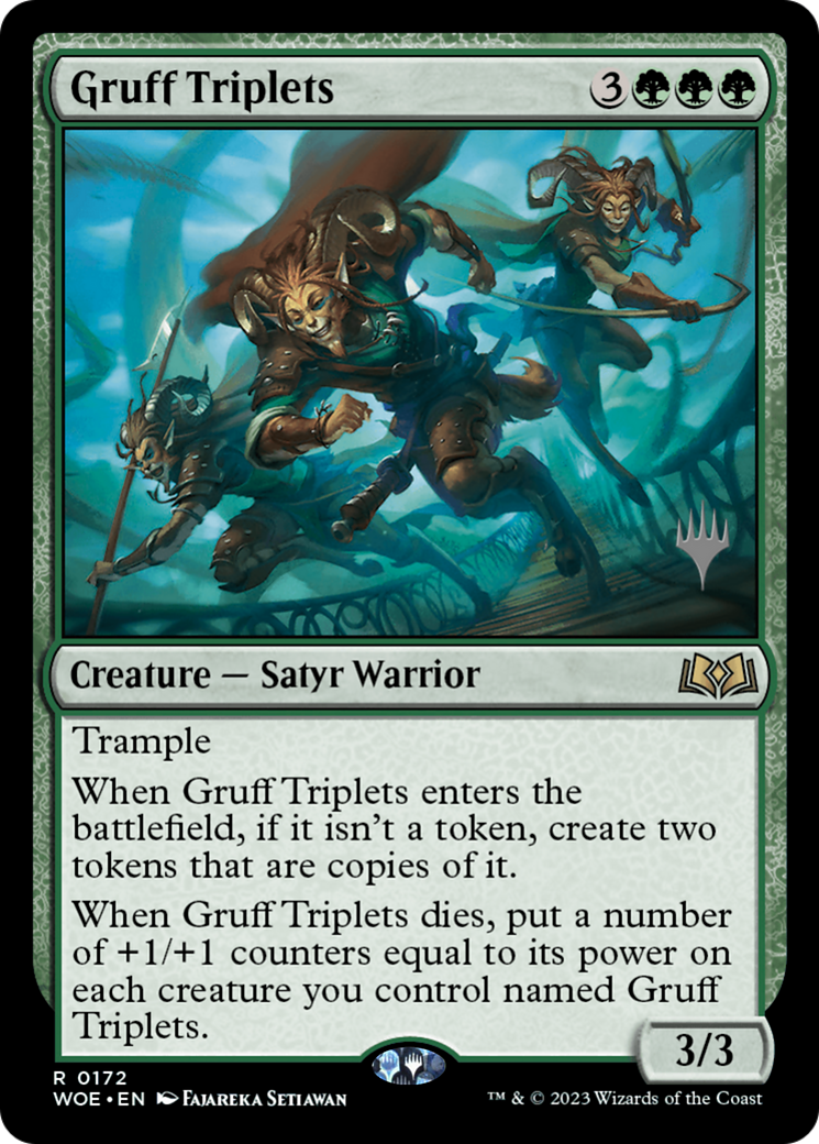 Gruff Triplets (PPWOE-172P) [Wilds of Eldraine Promos]