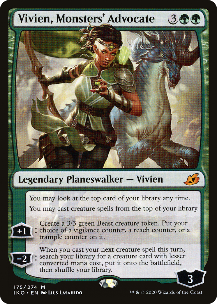 Vivien, Monsters' Advocate (IKO-175) [Ikoria: Lair of Behemoths]