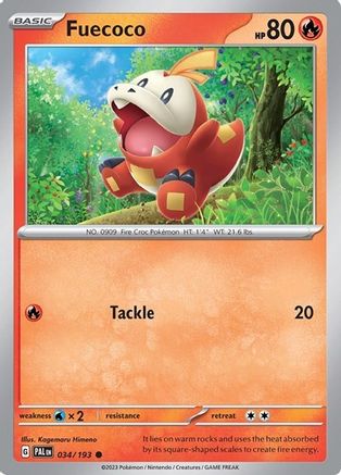 Fuecoco - 034/193 (Summer 2023 Collector Chest) 34 - [Miscellaneous Cards & Products] Holofoil