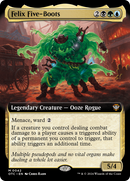 Felix Five-Boots (OTC-042) [Outlaws of Thunder Junction Commander]: (Extended Art) Foil