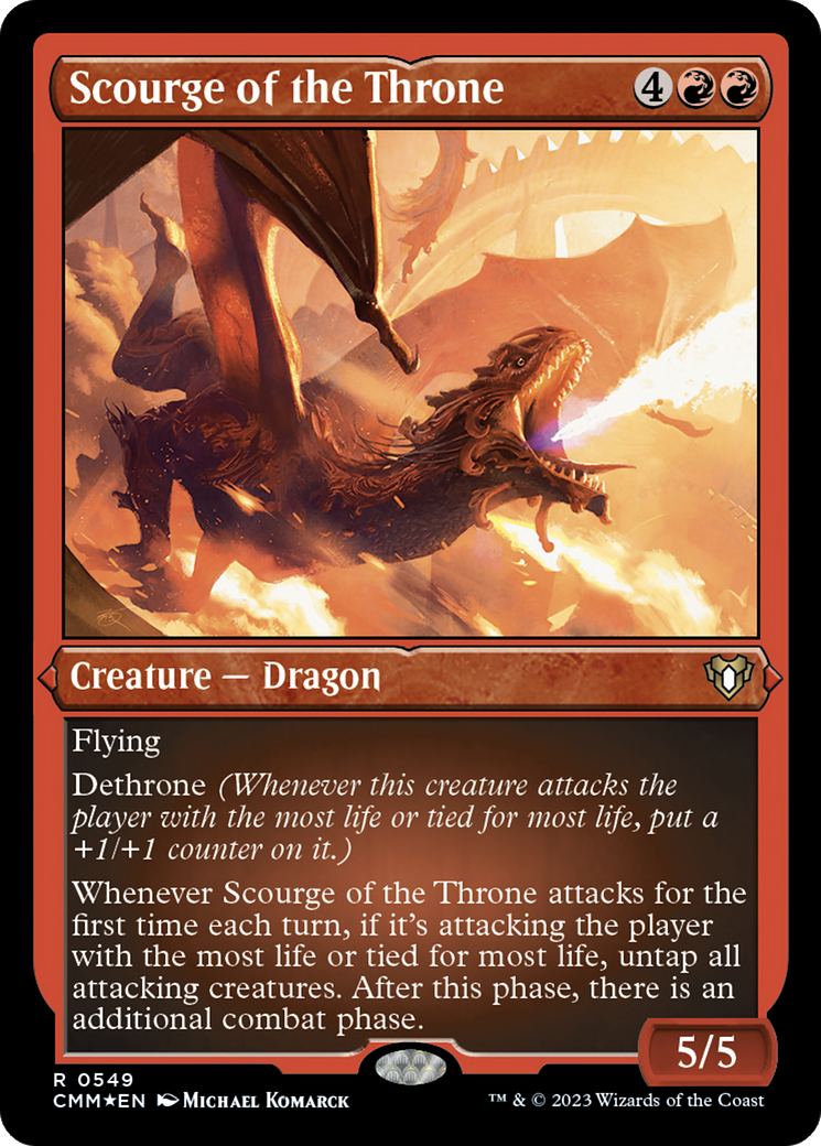 Scourge of the Throne (CMM-549) [Commander Masters] Etched Foil