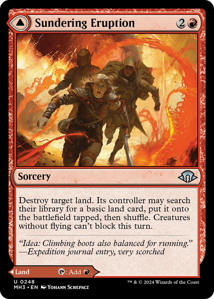 Sundering Eruption // Volcanic Fissure (MH3-248) [Modern Horizons 3] Foil