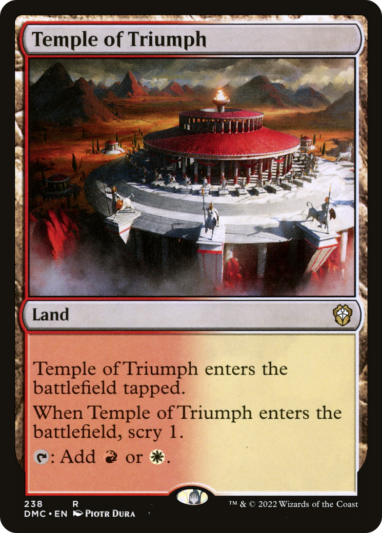 Temple of Triumph (DMC-238) [Dominaria United Commander]