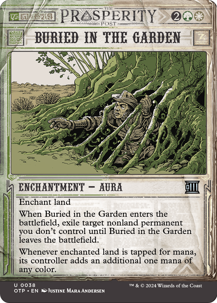 Buried in the Garden (OTP-038) (Showcase) (Borderless) [Breaking News] Foil