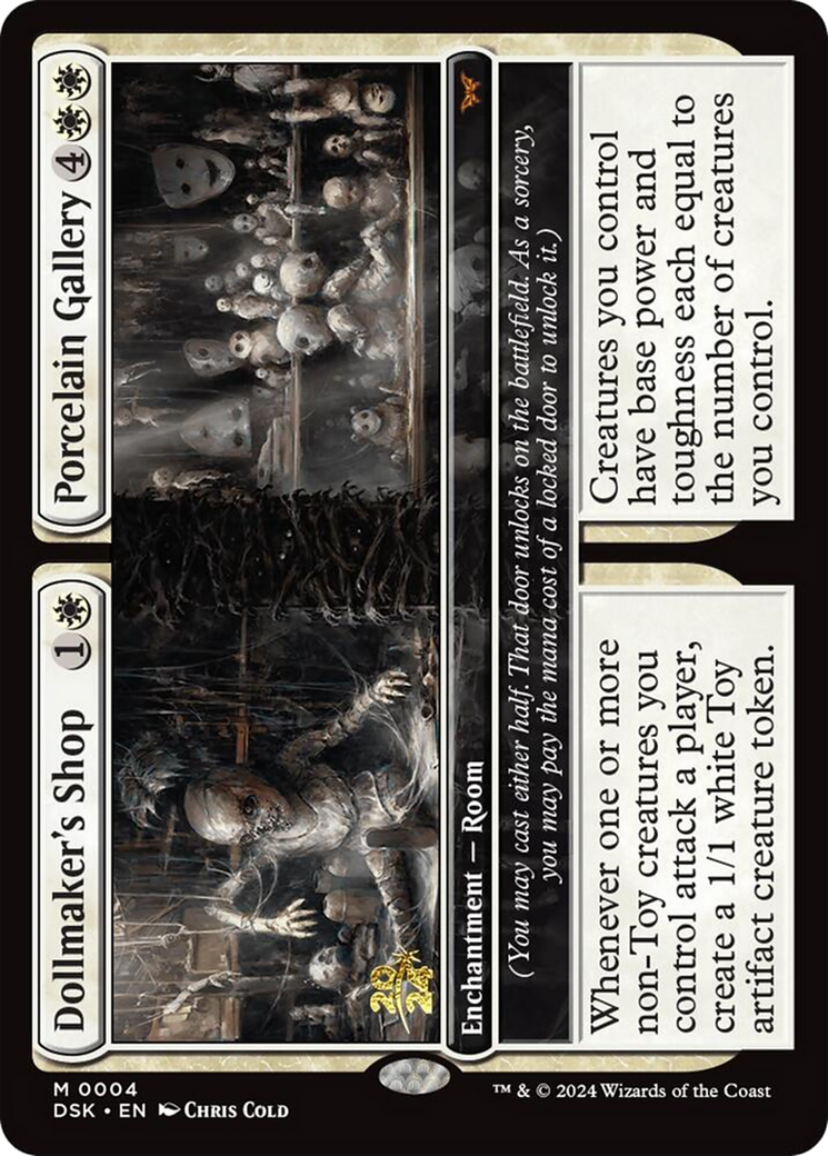 Dollmaker's Shop // Porcelain Gallery (PRE-004) [Duskmourn: House of Horror Promos] Foil