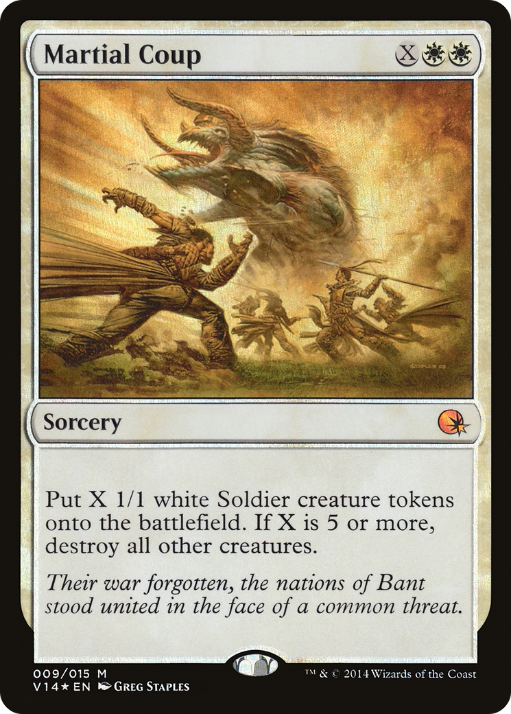 Martial Coup (V14-009) [From the Vault: Annihilation] Foil