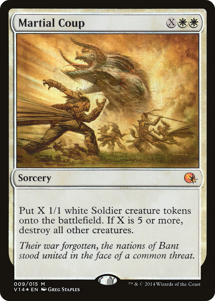 Martial Coup (V14-009) [From the Vault: Annihilation] Foil