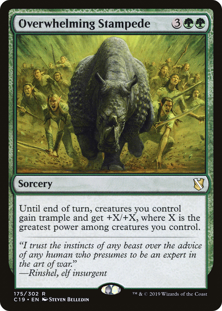 Overwhelming Stampede (C19-175) [Commander 2019]