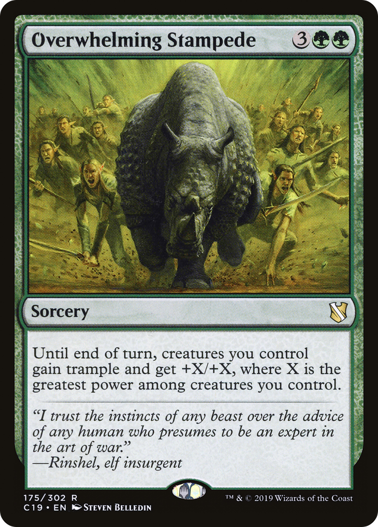 Overwhelming Stampede (C19-175) [Commander 2019]