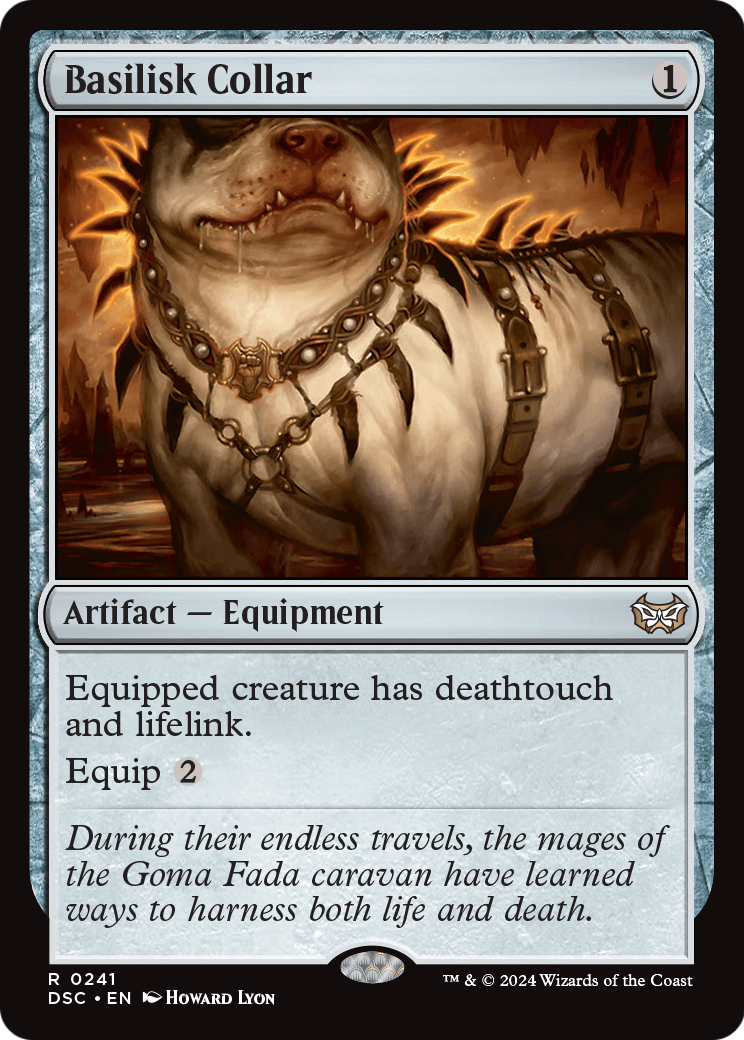 Basilisk Collar (DSC-241) [Duskmourn: House of Horror Commander]