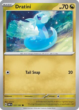 Dratini 157 - [SV03 Obsidian Flames] Reverse Holofoil