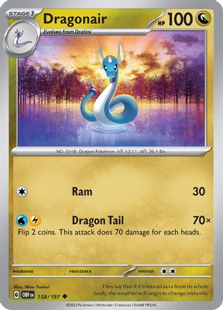 Dragonair 158 - [SV03 Obsidian Flames] Reverse Holofoil