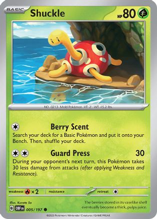 Shuckle 5 - [SV03 Obsidian Flames]