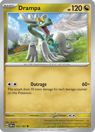 Drampa 161 - [SV03 Obsidian Flames] Reverse Holofoil
