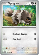 Zigzagoon 167 - [SV03 Obsidian Flames] Reverse Holofoil