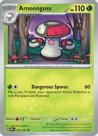 Amoonguss 10 - [SV03 Obsidian Flames] Reverse Holofoil