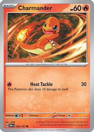 Charmander 26 - [SV03 Obsidian Flames]