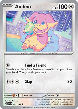 Audino 173 - [SV03 Obsidian Flames] Reverse Holofoil