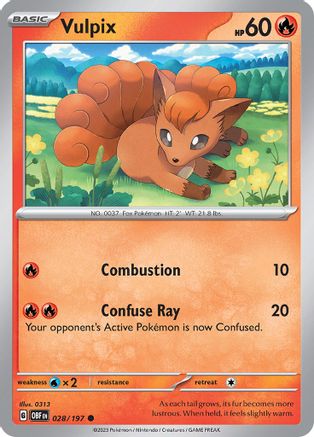 Vulpix 28 - [SV03 Obsidian Flames]