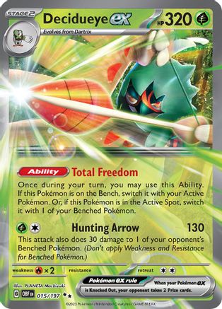 Decidueye ex 15 - [SV03 Obsidian Flames] Holofoil