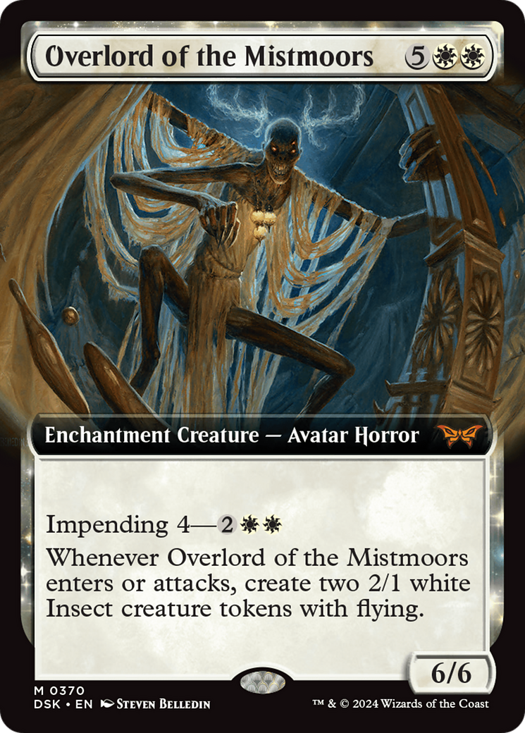 Overlord of the Mistmoors (DSK-370) [Duskmourn: House of Horror]: (Extended Art, enchantment) Foil