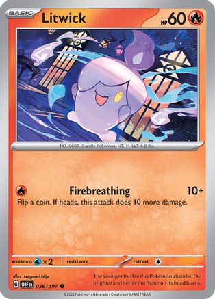 Litwick 36 - [SV03 Obsidian Flames]