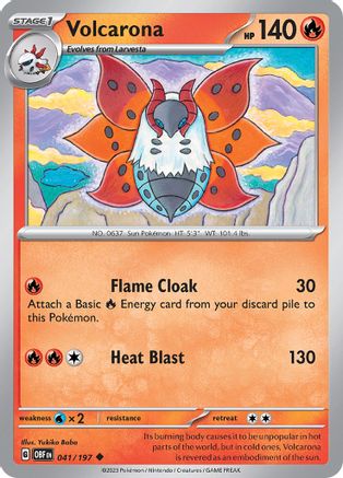 Volcarona 41 - [SV03 Obsidian Flames] Reverse Holofoil