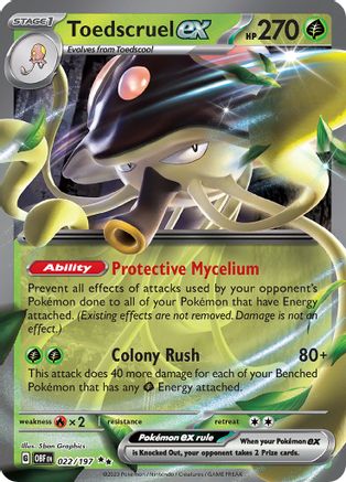 Toedscruel ex 22 - [SV03 Obsidian Flames] Holofoil