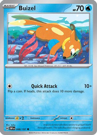 Buizel 48 - [SV03 Obsidian Flames] Reverse Holofoil