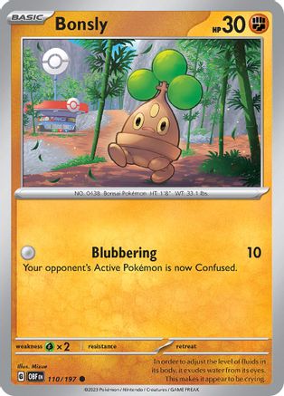 Bonsly 110 - [SV03 Obsidian Flames]