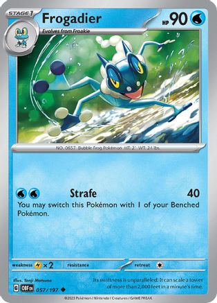 Frogadier 57 - [SV03 Obsidian Flames] Reverse Holofoil