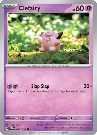 Clefairy 81 - [SV03 Obsidian Flames] Reverse Holofoil