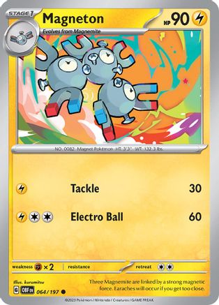 Magneton 64 - [SV03 Obsidian Flames] Reverse Holofoil