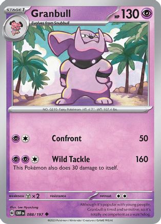 Granbull 88 - [SV03 Obsidian Flames]