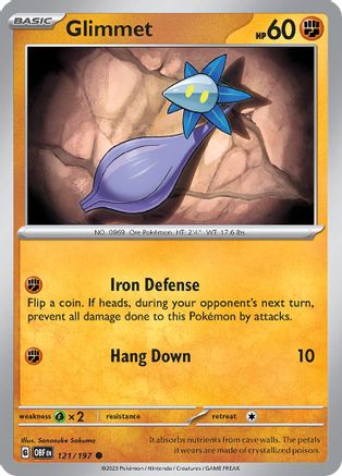 Glimmet - 121/197 121 - [SV03 Obsidian Flames] Reverse Holofoil