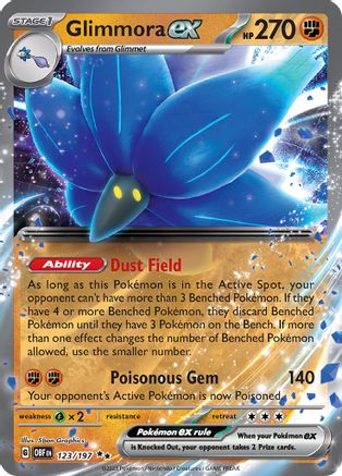 Glimmora ex 123 - [SV03 Obsidian Flames] Holofoil