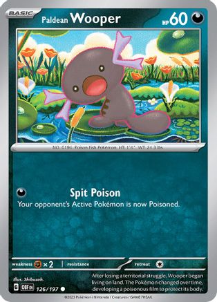 Paldean Wooper - 126/197 126 - [SV03 Obsidian Flames] Reverse Holofoil