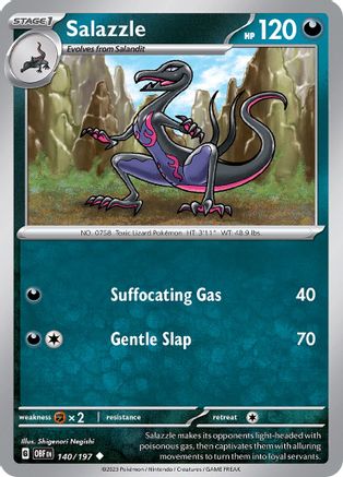 Salazzle 140 - [SV03 Obsidian Flames] Reverse Holofoil