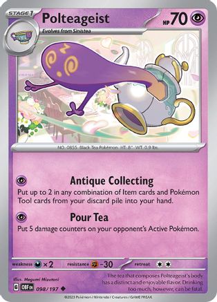 Polteageist 98 - [SV03 Obsidian Flames] Reverse Holofoil