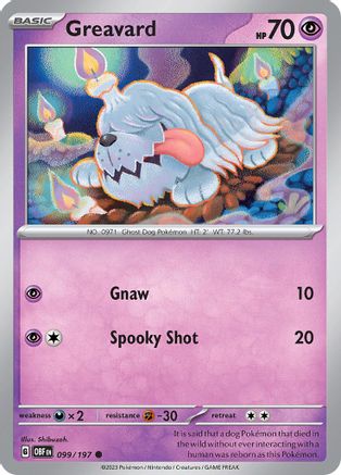 Greavard - 099/197 99 - [SV03 Obsidian Flames]
