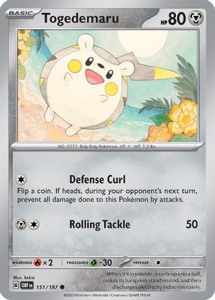 Togedemaru 151 - [SV03 Obsidian Flames]