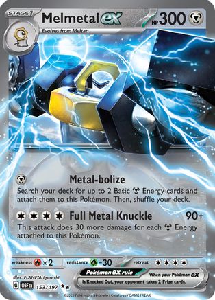 Melmetal ex 153 - [SV03 Obsidian Flames] Holofoil
